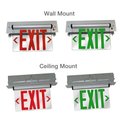 Elco Lighting Recessed LED Edge Lit Exit Sign, EDGREC2R EDGREC2R